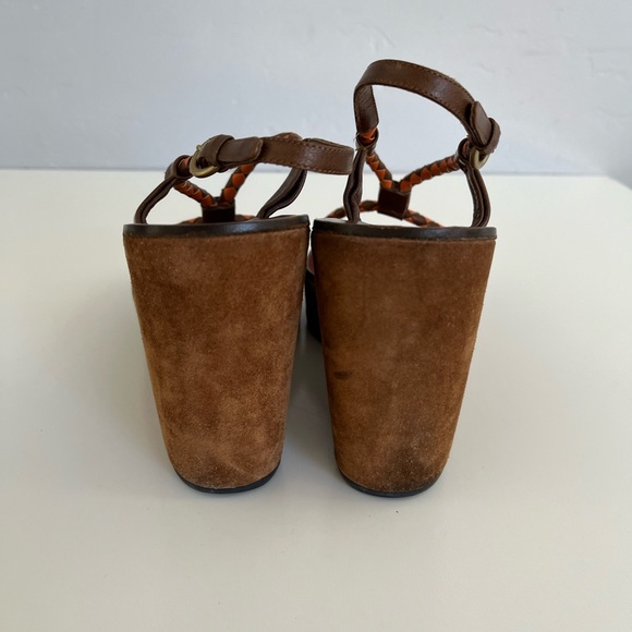 Auth VTG MIU MIU Suede Platform Heels - Picture 4 of 8